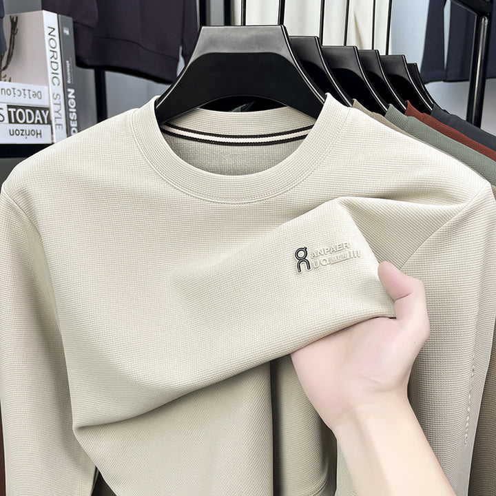Herrar Sport Sweatshirt med strukturerat tyg och modern rundhalsringning Mirla-Eva Jonsson