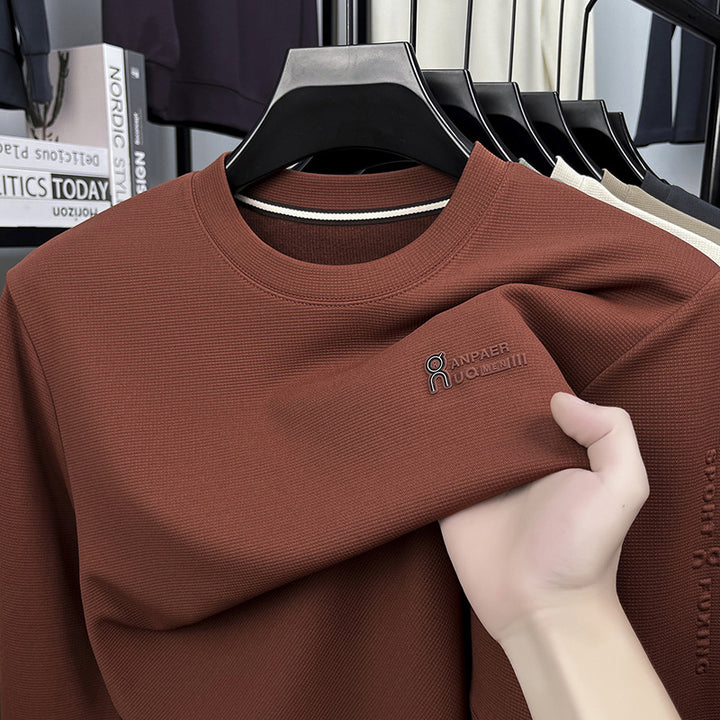 Herrar Sport Sweatshirt med strukturerat tyg och modern rundhalsringning Mirla-Eva Jonsson