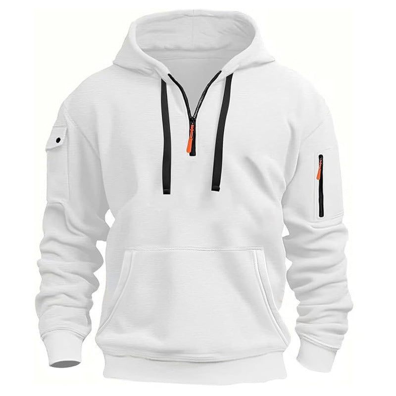 Herrar Sportig Hoodie med dragkedja och praktiska fickor Mirla-Eva Jonsson