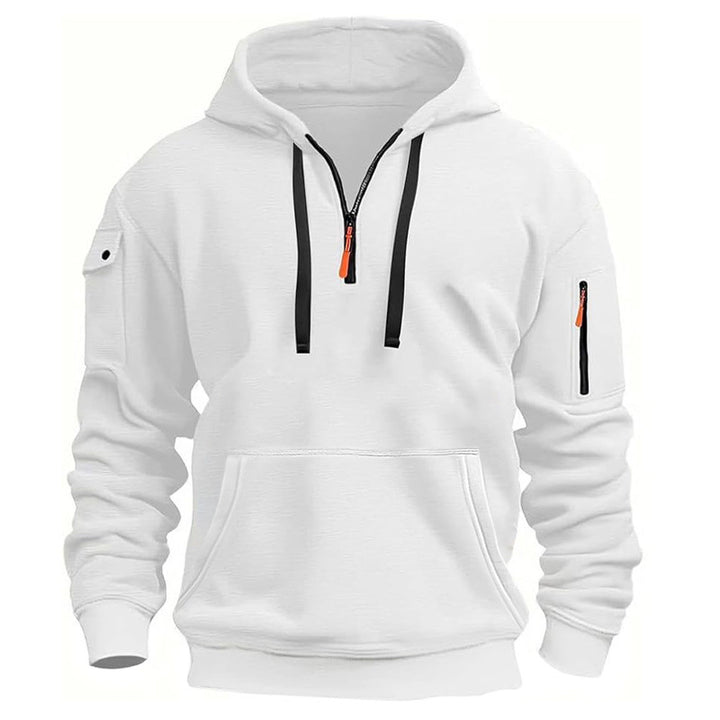 Herrar Sportig Hoodie med dragkedja och praktiska fickor Mirla-Eva Jonsson