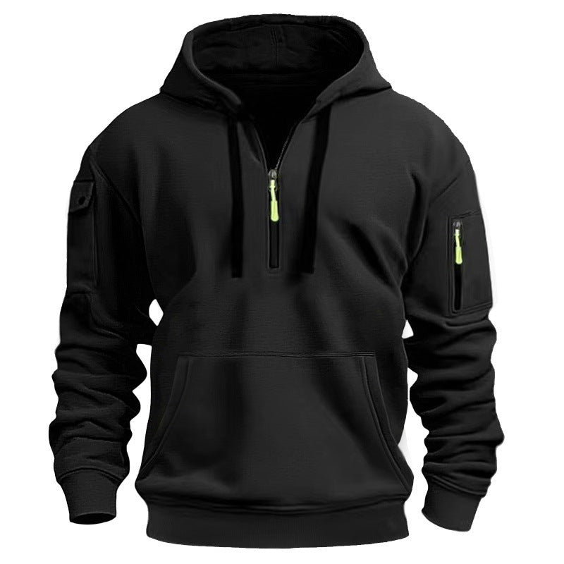 Herrar Sportig Hoodie med dragkedja och praktiska fickor Mirla-Eva Jonsson