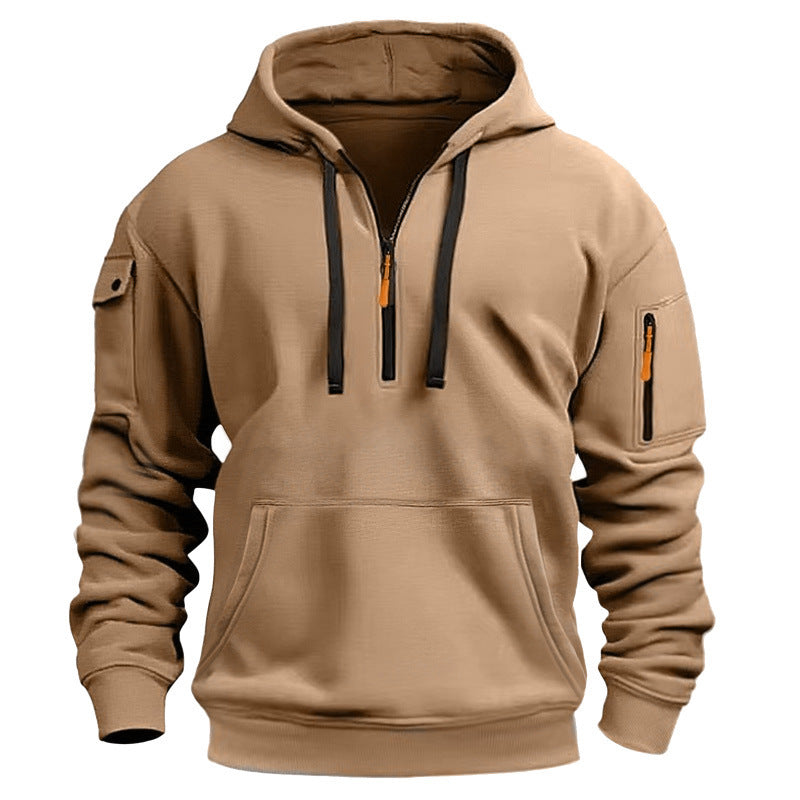 Herrar Sportig Hoodie med dragkedja och praktiska fickor Mirla-Eva Jonsson