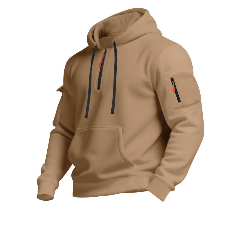 Herrar Sportig Hoodie med dragkedja och praktiska fickor Mirla-Eva Jonsson