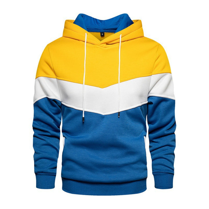 Herrar Sportig Hoodie med modern färgblockdesign och andningsbara egenskaper Eva Jonsson-Eva Jonsson