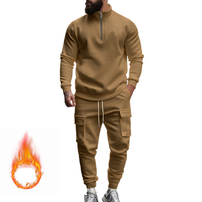 Herrar Sportig Hoodie-set med dragkedja och praktiska fickor Eva Jonsson-Eva Jonsson