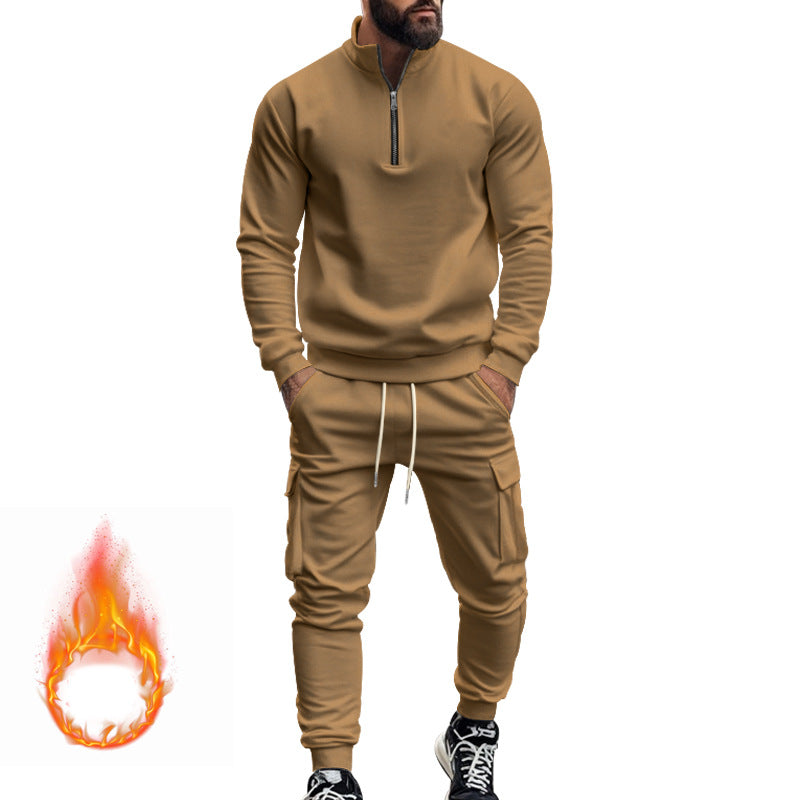 Herrar Sportig Hoodie-set med dragkedja och praktiska fickor Eva Jonsson-Eva Jonsson