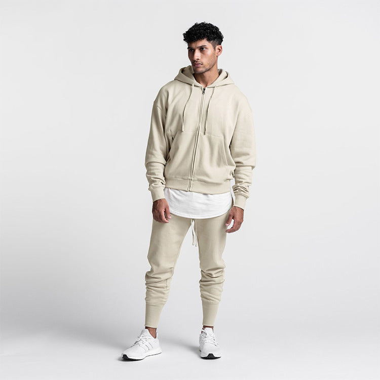Herrar Sportig Hoodiejacka med genomgående dragkedja Mirla-Eva Jonsson