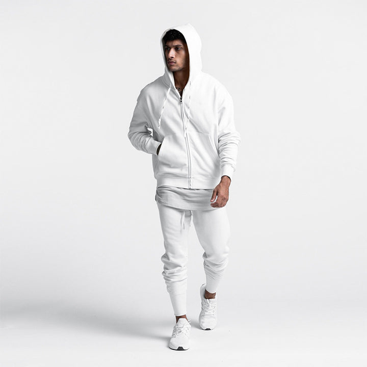 Herrar Sportig Hoodiejacka med genomgående dragkedja Mirla-Eva Jonsson