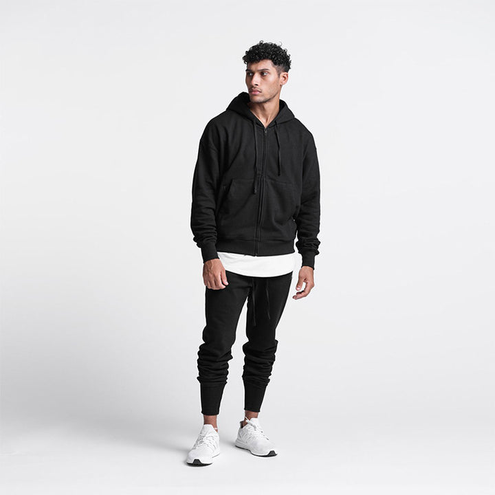 Herrar Sportig Hoodiejacka med genomgående dragkedja Mirla-Eva Jonsson