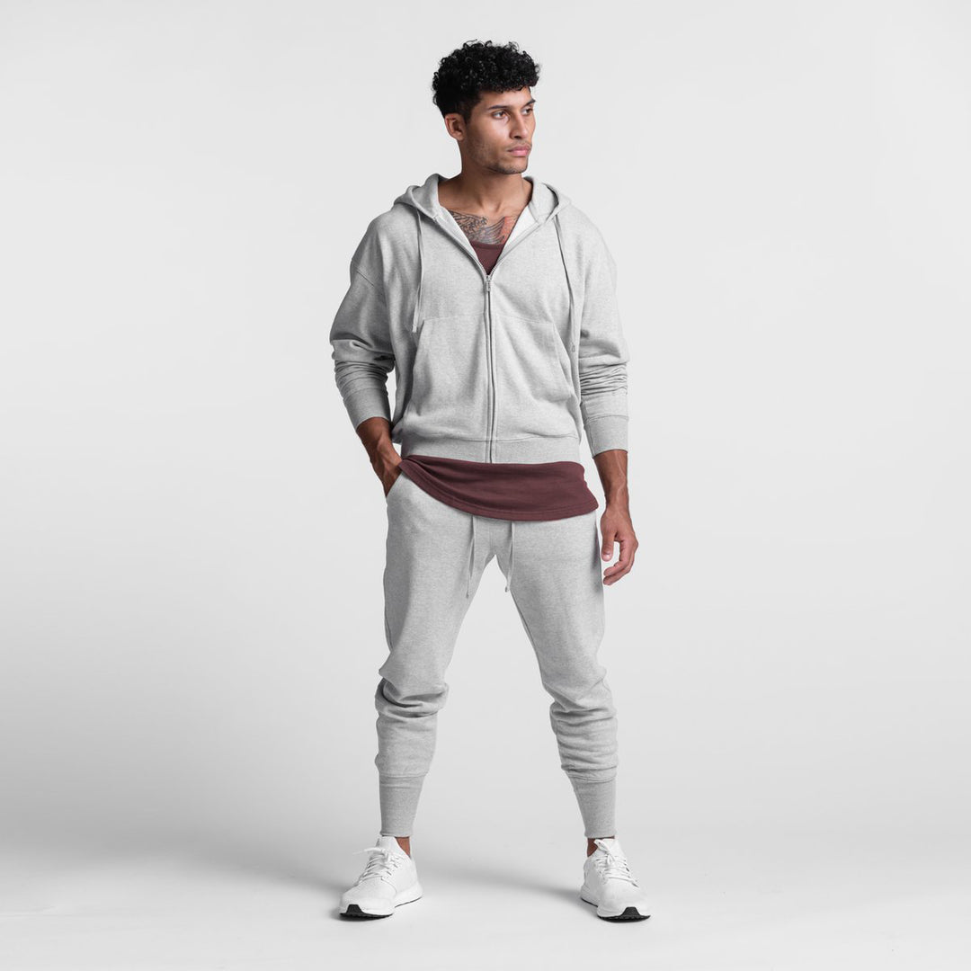Herrar Sportig Hoodiejacka med genomgående dragkedja Mirla-Eva Jonsson