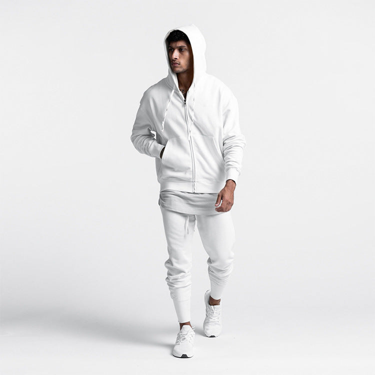 Herrar Sportig Hoodiejacka med genomgående dragkedja Mirla-Eva Jonsson