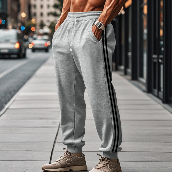 Herrar Sportig Joggingbyxa med elastisk midja och sidofickor Mirla-Eva Jonsson