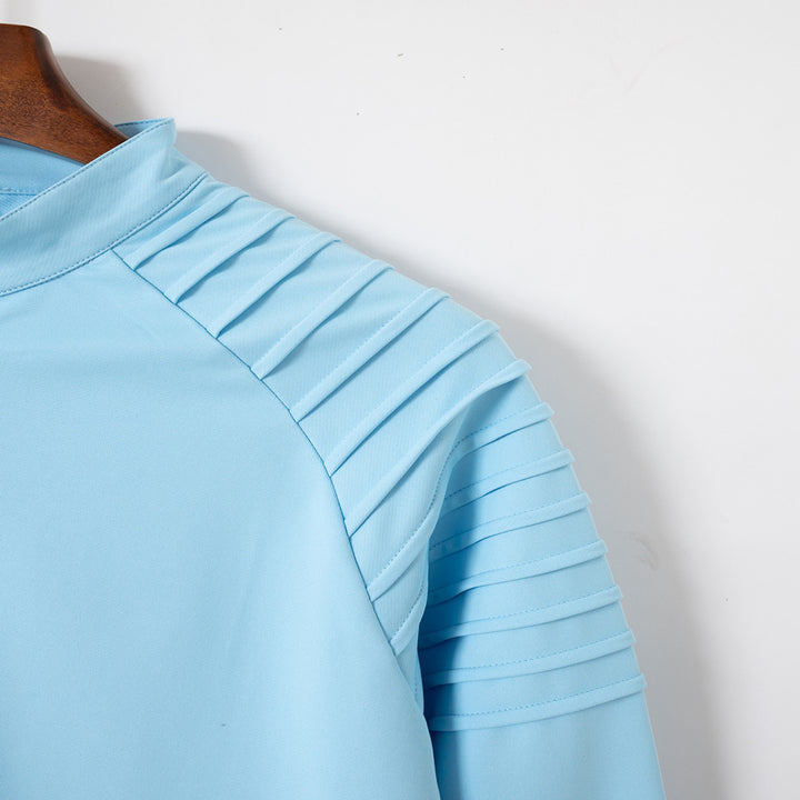 Herrar Sportig Långärmad Zip-Skjorta med ergonomisk passform Mirla-Eva Jonsson