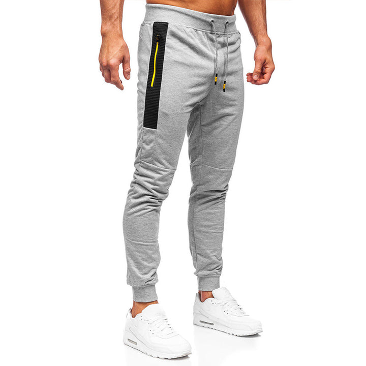 Herrar Sportig Slim-Fit Joggingbyxor med sidofickor med dragkedja Mirla-Eva Jonsson
