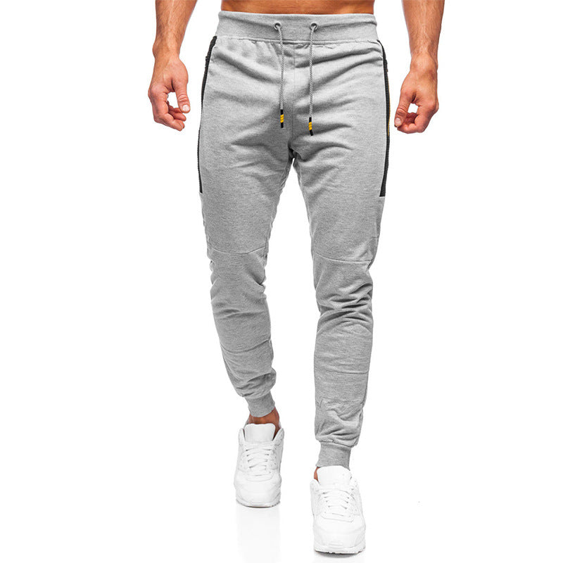 Herrar Sportig Slim-Fit Joggingbyxor med sidofickor med dragkedja Mirla-Eva Jonsson
