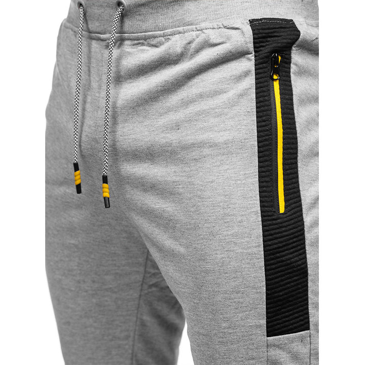 Herrar Sportig Slim-Fit Joggingbyxor med sidofickor med dragkedja Mirla-Eva Jonsson