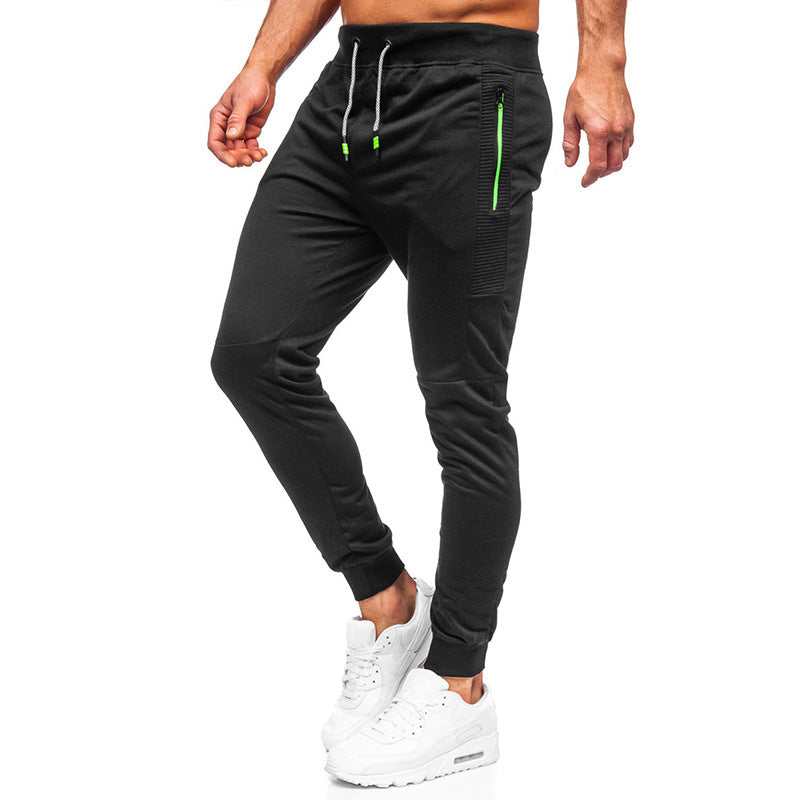 Herrar Sportig Slim-Fit Joggingbyxor med sidofickor med dragkedja Mirla-Eva Jonsson