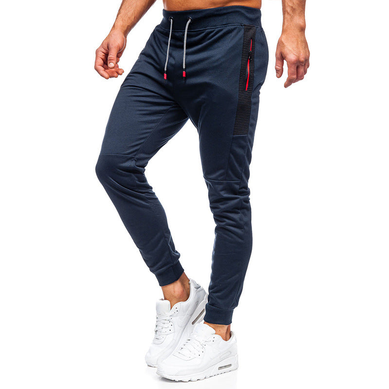 Herrar Sportig Slim-Fit Joggingbyxor med sidofickor med dragkedja Mirla-Eva Jonsson