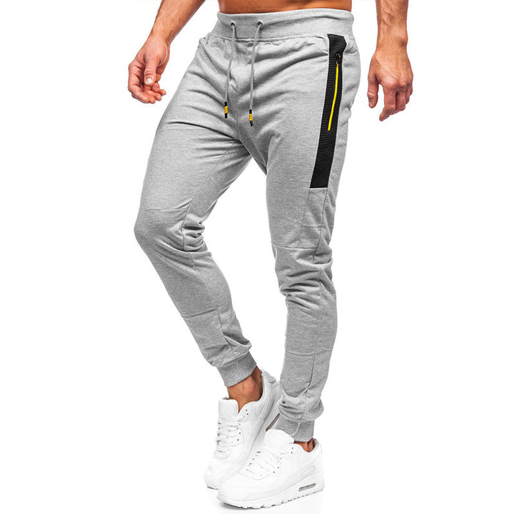 Herrar Sportig Slim-Fit Joggingbyxor med sidofickor med dragkedja Mirla-Eva Jonsson