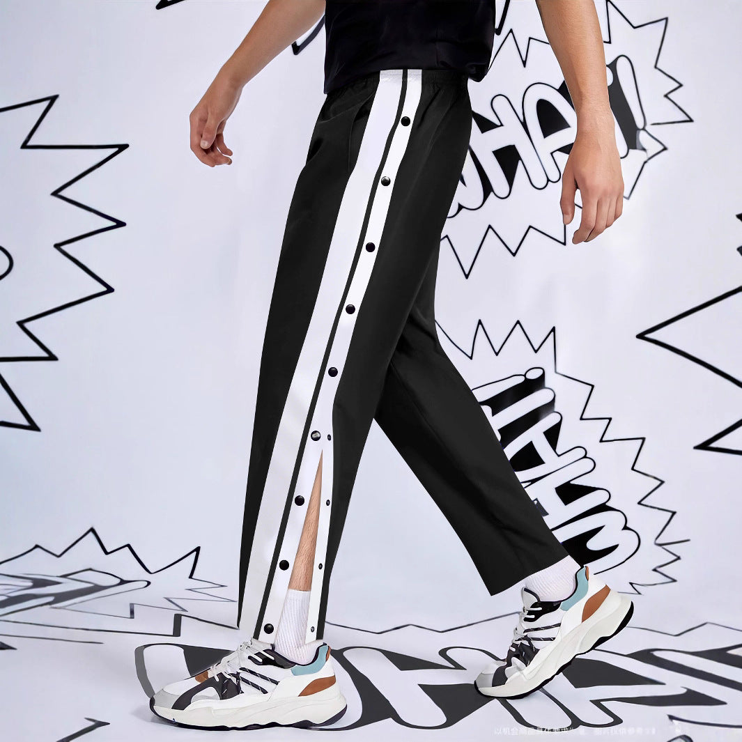 Herrar Sportig Snap-Button Joggingbyxor Mirla-Eva Jonsson