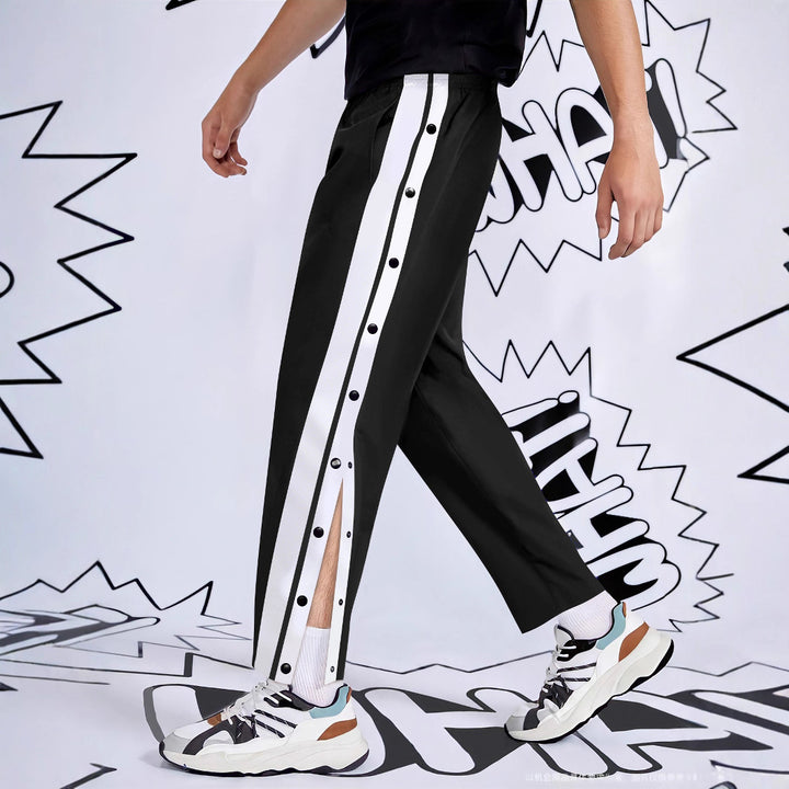 Herrar Sportig Snap-Button Joggingbyxor Mirla-Eva Jonsson