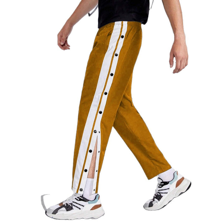 Herrar Sportig Snap-Button Joggingbyxor Mirla-Eva Jonsson