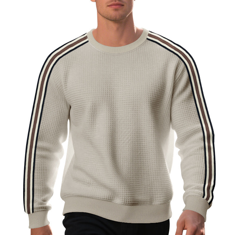 Herrar Sportig Sweatshirt med strukturerad design och sidostråk Mirla-Eva Jonsson