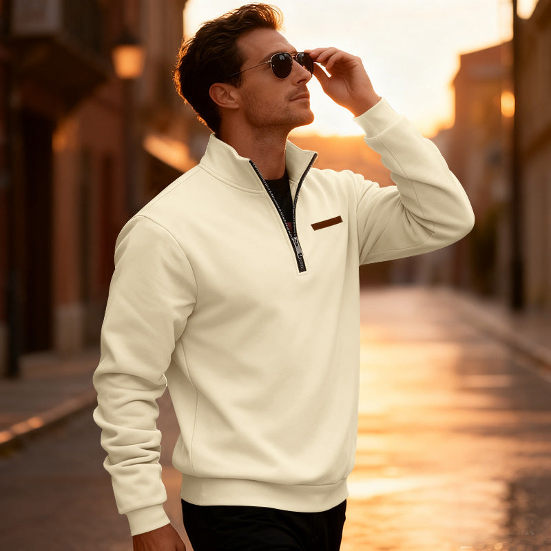 Herrar Sportig Tröja med halvhögt öppet blixtlås Mirla-Eva Jonsson