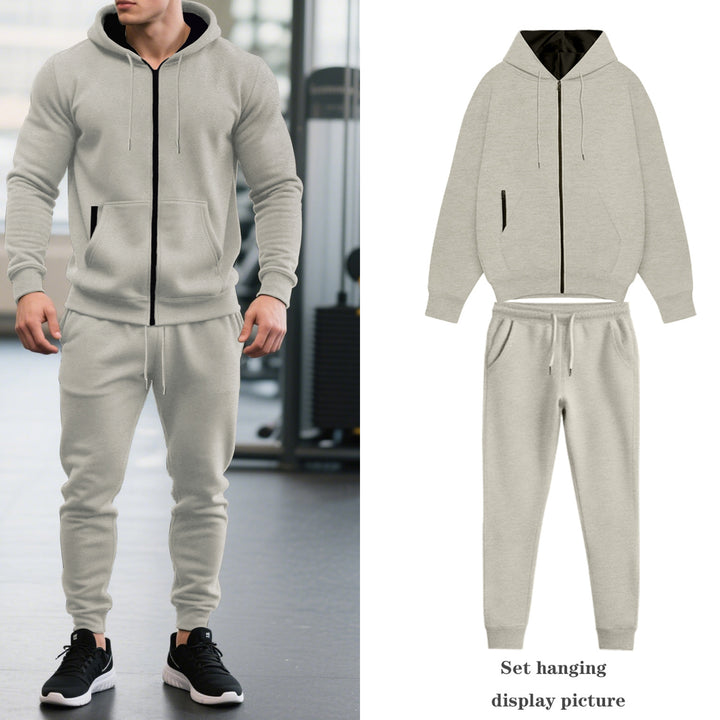 Herrar Sportig hooded jumpsuit med elastisk midja och praktiska fickor Mirla-Eva Jonsson