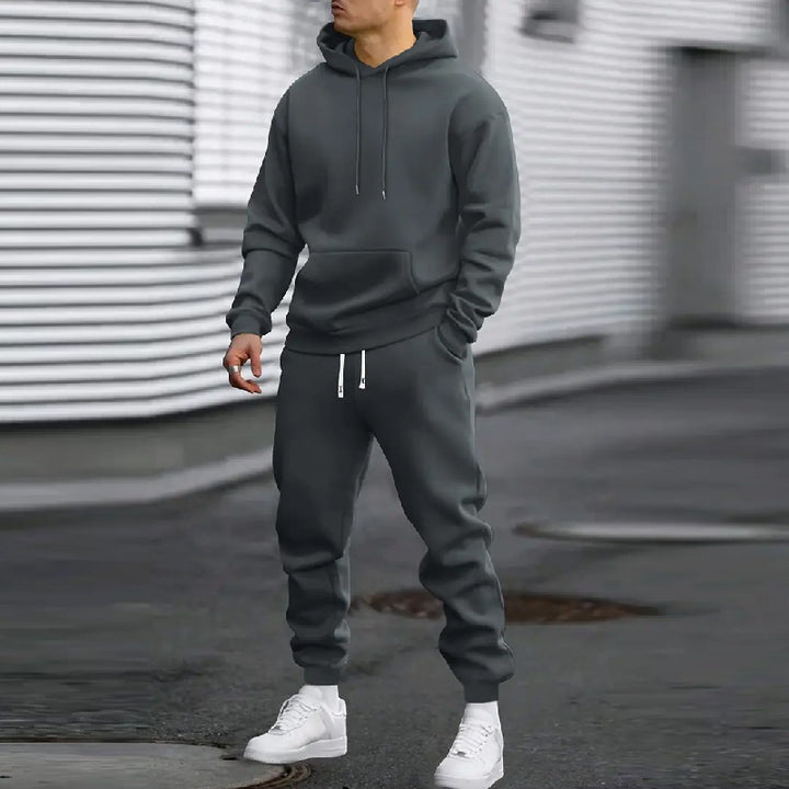 Herrar Sportig hoodie set med praktiska fickor Eva Jonsson-Eva Jonsson