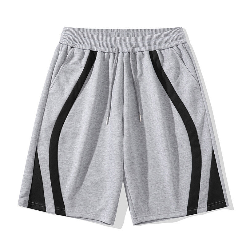 Herrar Sportiga shorts med elastisk midja och sidokontraststripes Mirla-Eva Jonsson