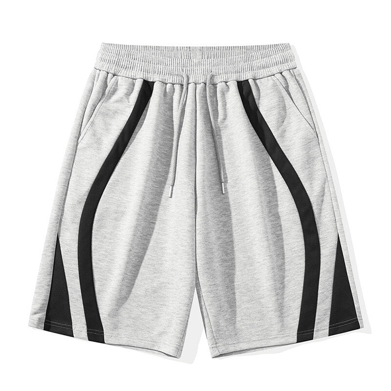 Herrar Sportiga shorts med elastisk midja och sidokontraststripes Mirla-Eva Jonsson