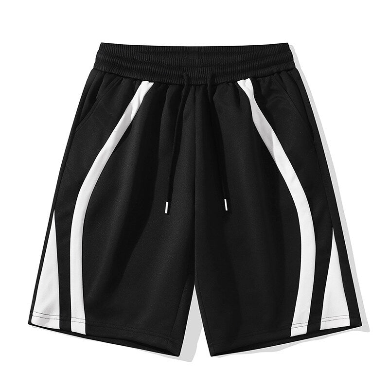 Herrar Sportiga shorts med elastisk midja och sidokontraststripes Mirla-Eva Jonsson