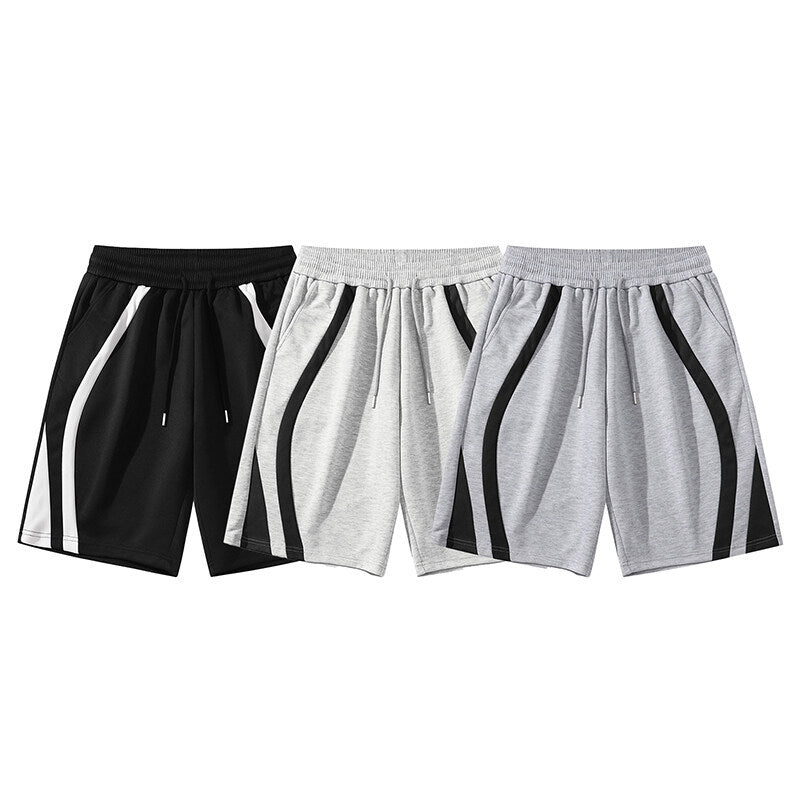 Herrar Sportiga shorts med elastisk midja och sidokontraststripes Mirla-Eva Jonsson
