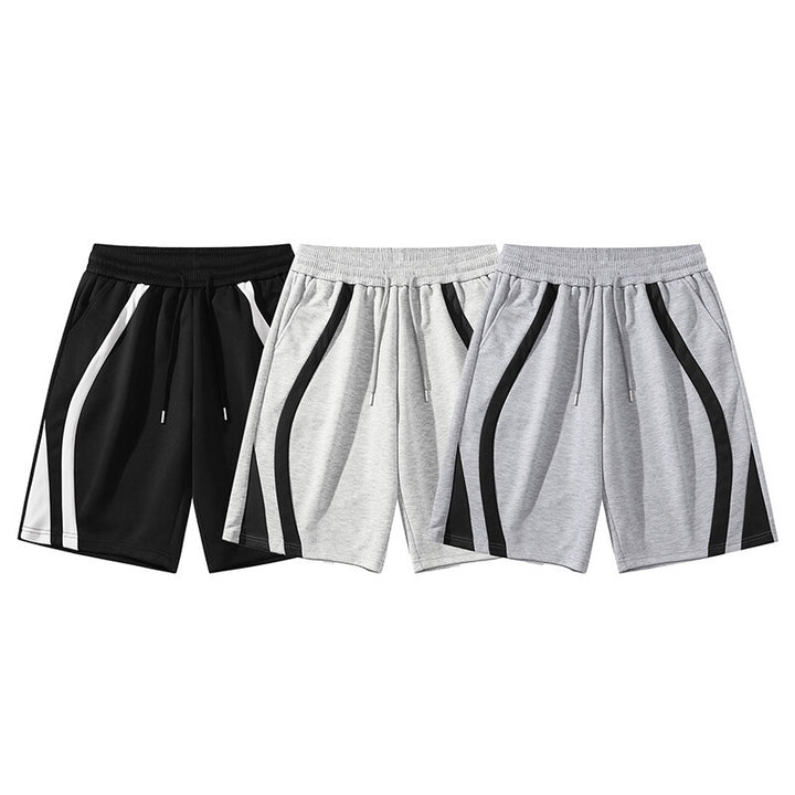 Herrar Sportiga shorts med elastisk midja och sidokontraststripes Mirla-Eva Jonsson