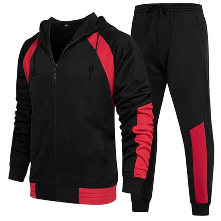 Herrar Sportigt Activewear-set med huva och fickor Mirla-Eva Jonsson