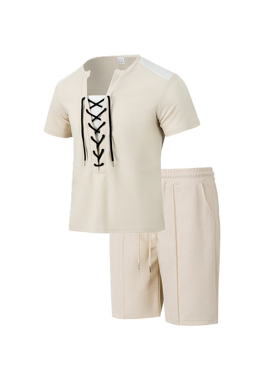 Herrar Sportigt Fritids-set med modern snörkrage och shorts Eva Jonsson-Eva Jonsson