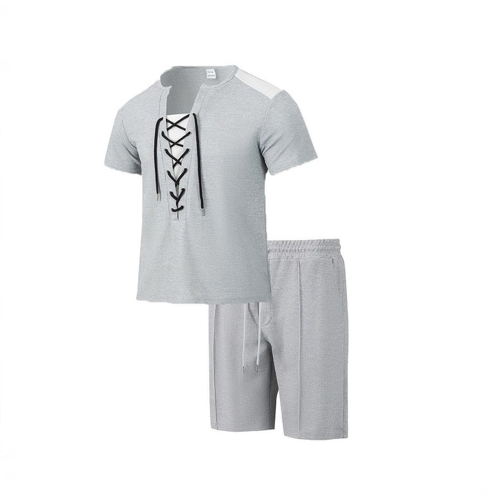 Herrar Sportigt Fritids-set med modern snörkrage och shorts Eva Jonsson-Eva Jonsson