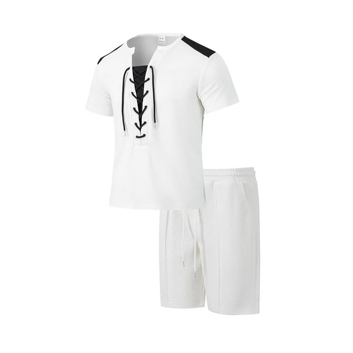 Herrar Sportigt Fritids-set med modern snörkrage och shorts Eva Jonsson-Eva Jonsson