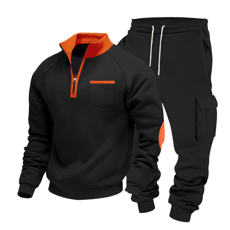 Herrar Sportigt Hoodie-set med praktisk ficklösning Mirla-Eva Jonsson