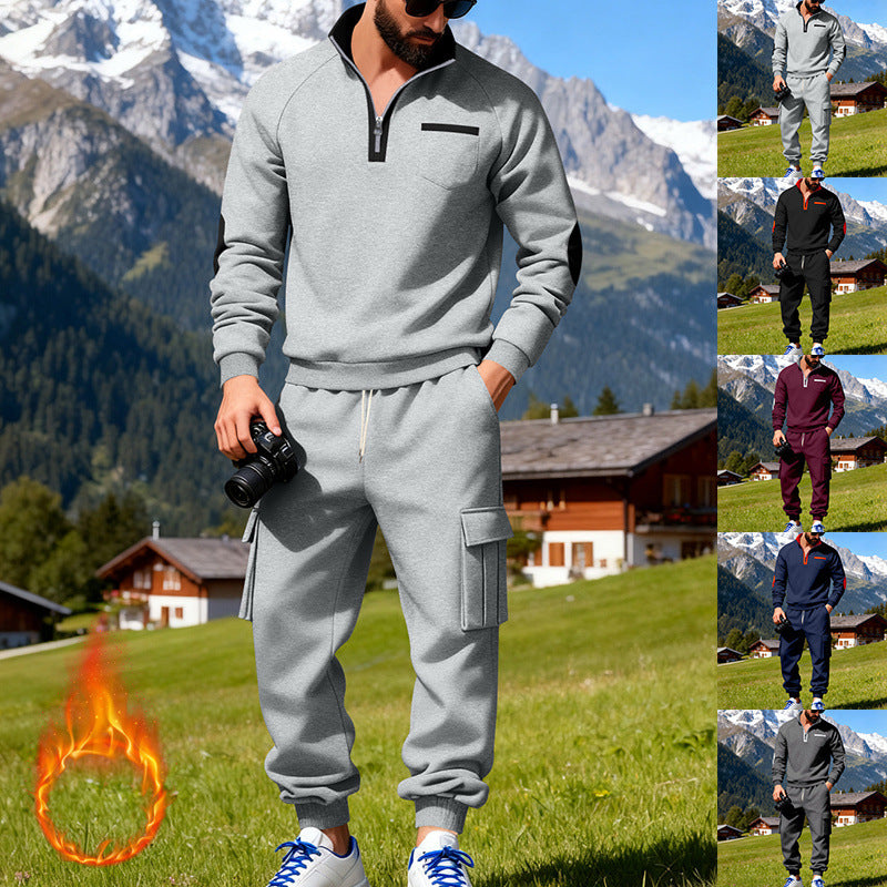 Herrar Sportigt Hoodie-set med praktisk ficklösning Mirla-Eva Jonsson