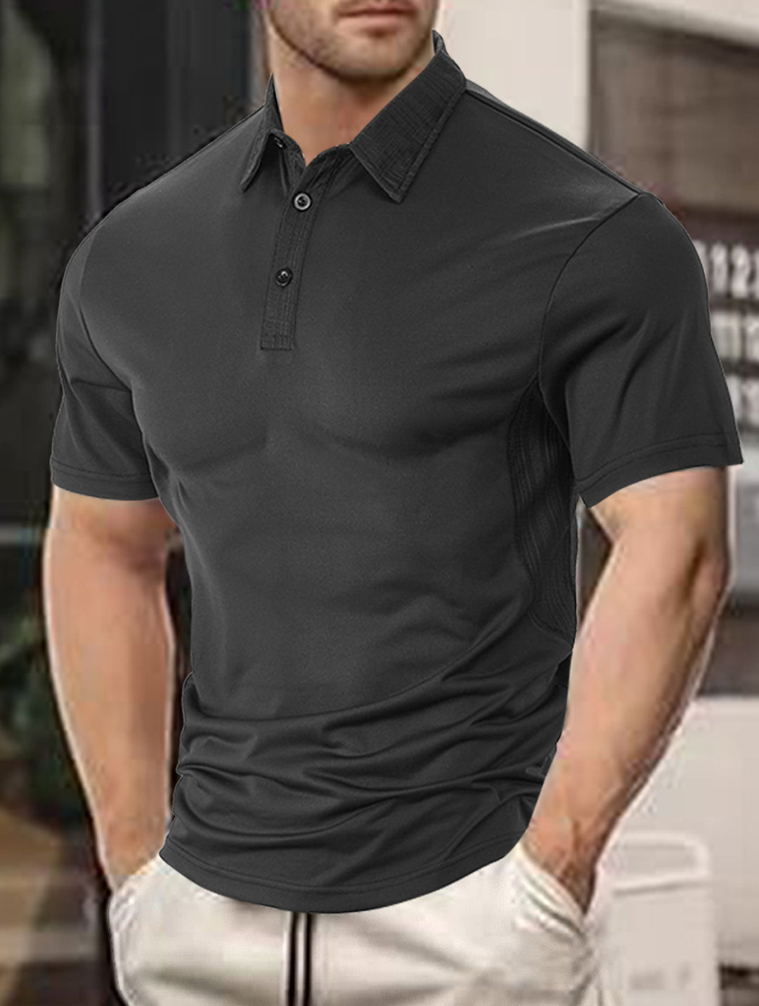 Herrar Sportigt Poloshirt med funktionell design Mirla-Eva Jonsson