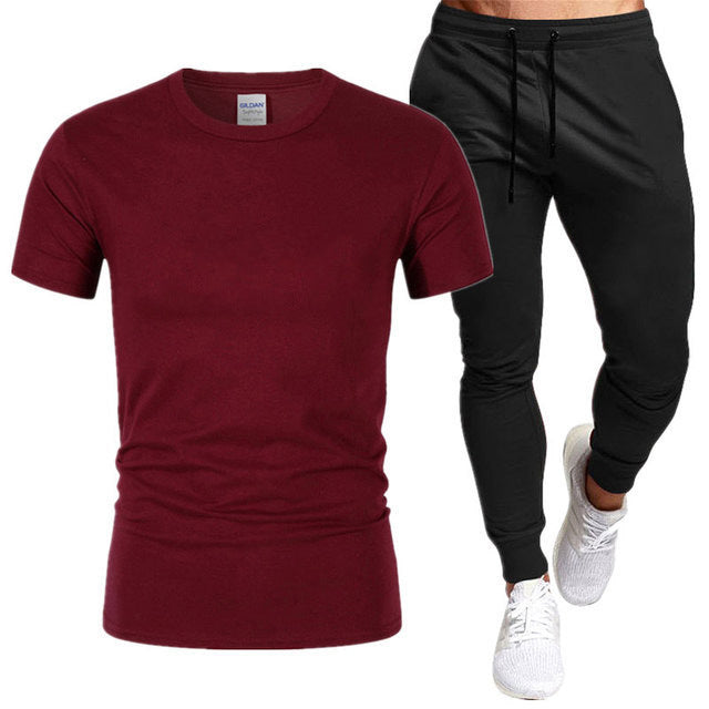 Herrar Sportigt T-shirt och Joggingbyxor Set Mirla-Eva Jonsson