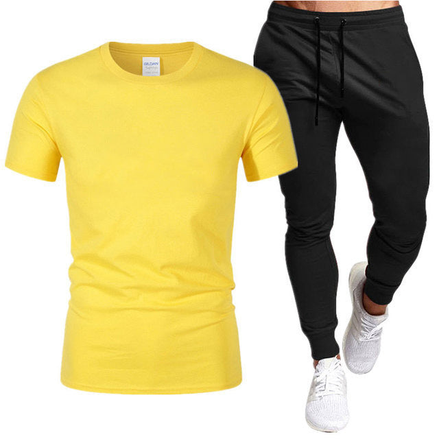 Herrar Sportigt T-shirt och Joggingbyxor Set Mirla-Eva Jonsson
