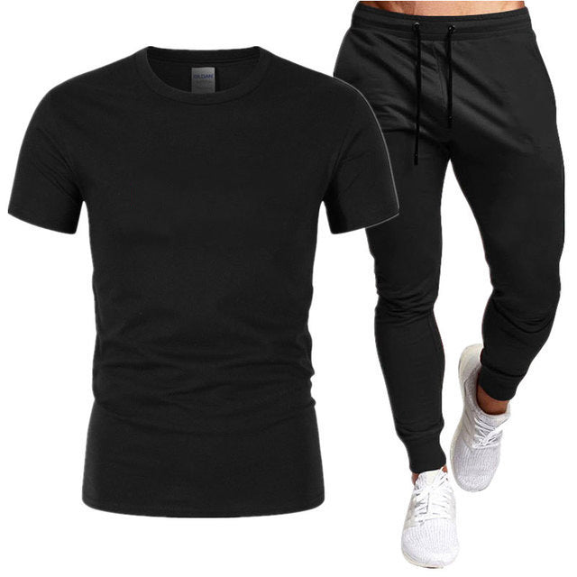 Herrar Sportigt T-shirt och Joggingbyxor Set Mirla-Eva Jonsson