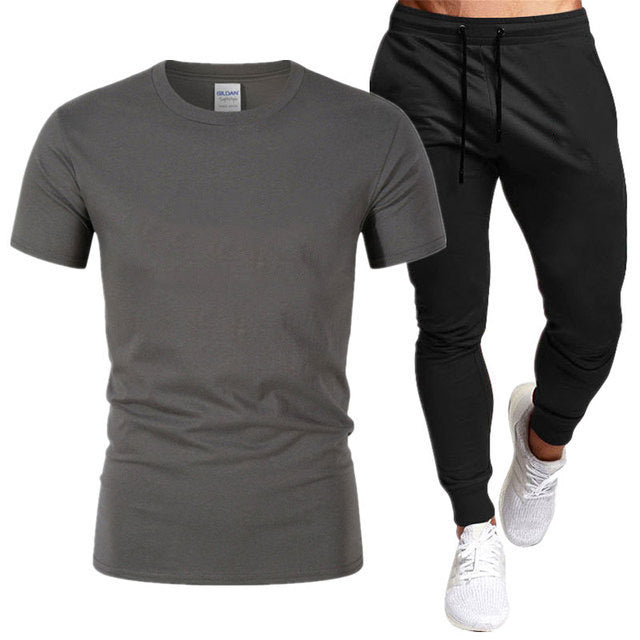 Herrar Sportigt T-shirt och Joggingbyxor Set Mirla-Eva Jonsson