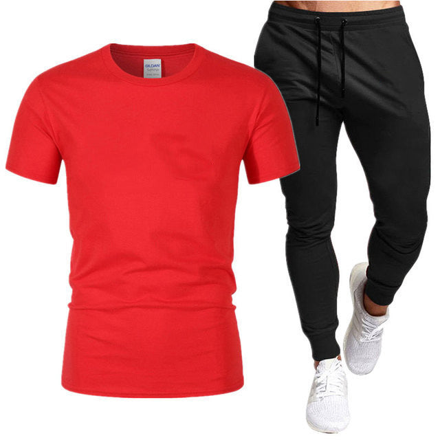 Herrar Sportigt T-shirt och Joggingbyxor Set Mirla-Eva Jonsson