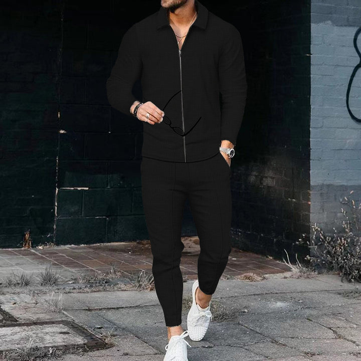 Herrar Sportigt Zip-Up Set med andningsbar struktur Eva Jonsson-Eva Jonsson