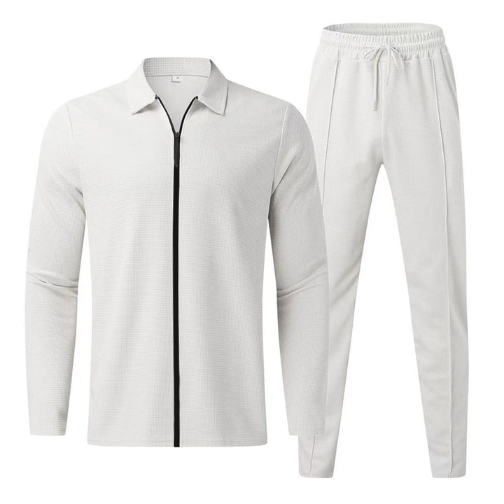 Herrar Sportigt Zip-Up Set med andningsbar struktur Mirla-Eva Jonsson