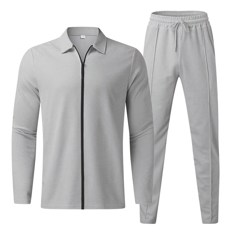 Herrar Sportigt Zip-Up Set med andningsbar struktur Mirla-Eva Jonsson